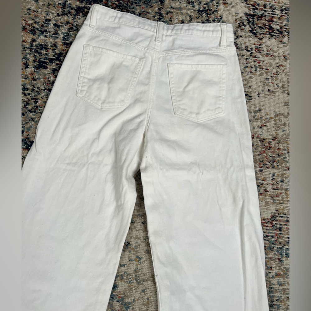 Girl H&M High-Waisted White flared Pants - Picture 9 of 9